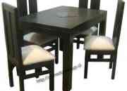 Juego comedor mesa rectangular 120x80, 4 sillas,m… segunda mano  Chile