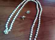 Conjunto collar de 100 perlas cultivadas con broc… segunda mano  Chile