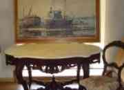 Usado, Venta mesa de marmol, pintura y sillas segunda mano  Chile