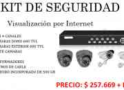 Kit de seguridad (dvr + 4 camaras de 600 tvl) segunda mano  Chile