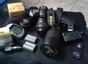 Nikon d80 + 3 lentes y accesorios 420mil, usado segunda mano  Chile