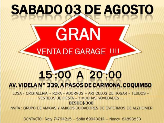 gran venta garage ropa-accesorios-tejidos-articulos de hogar y mucho mass  en Coquimbo - Otros Artículos | 498322