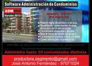 software de Administracion edificios y condominios ADM 500