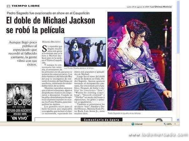 Doble De Michael Jackson En Nuñoa - Otros Servicios | 512011