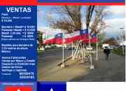 Asta y mastil para bandera 18 septiembre segunda mano  Chile