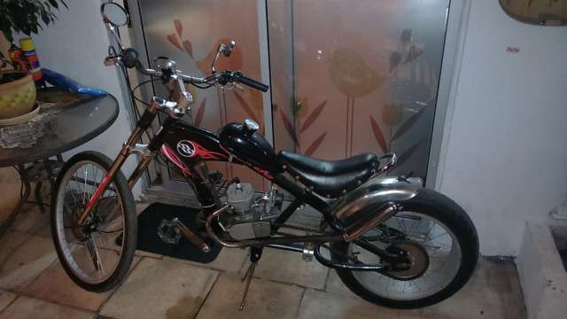 Bicicleta chopper con online motor mosquito