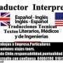 Traductor interprete ingles técnico profesional todo chile