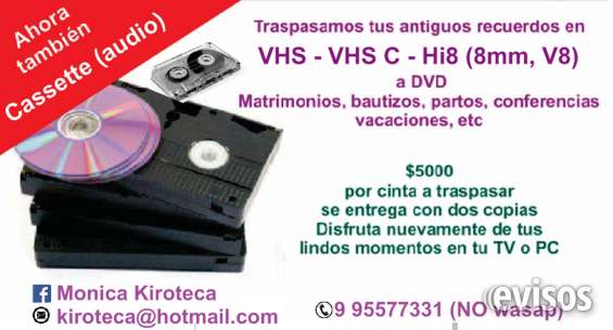 traspasamos su cinta vhs