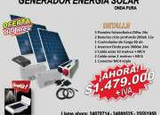 Energia solar kit solar 3kw sistema aislado, usado segunda mano  Chile