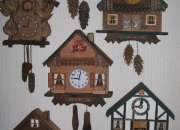 Relojes artesanales hechos en madera con pendulos…, usado segunda mano  Chile