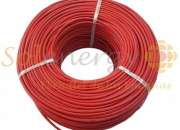 Rollo cable solar certificado 6mm2 50mts rojo segunda mano  Chile