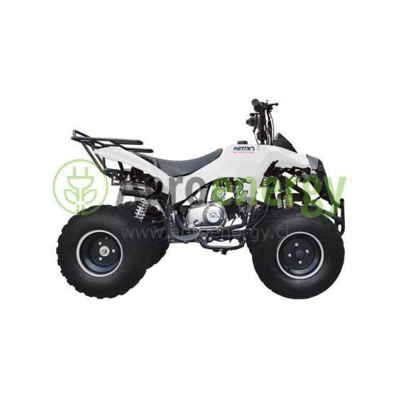 Cuatrimoto Nitromotors Atv Big 125cc Aro 8 Colores Blanco Y Naranjo En