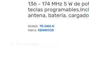 Radio kenwood 2402.. segunda mano  Chile