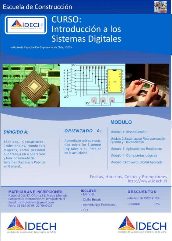 Curso De Introducción A Los Sistemas Digitales En Santiago Otros