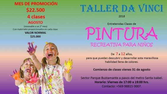 Taller De Pintura Para Adultos Y Ni Os En Providencia Eventos