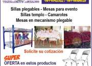Sillas mesas camas - camarotes stock disponible 4… segunda mano  Chile