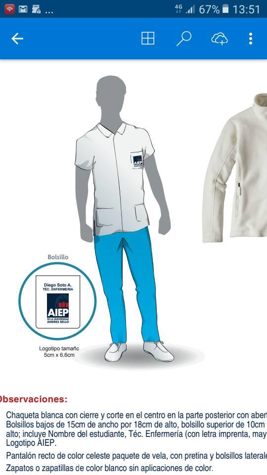 Uniformes de tens aiep en Santiago - Ropa y calzado | 735668