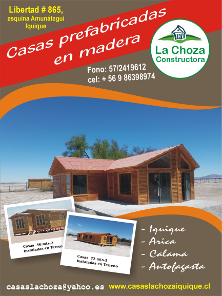 Casas prefabricadas la choza iquique en Iquique - Casas en venta | 736057