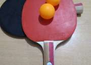 Ping-pong, set 2 paletas uk time sport + 2 pelotas segunda mano  Chile