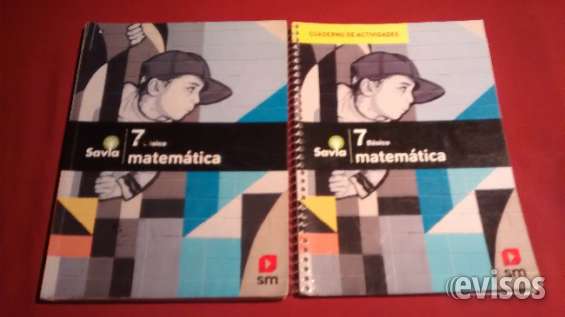 Libro de matemáticas 7 básico savia en Peñaflor Libros y revistas